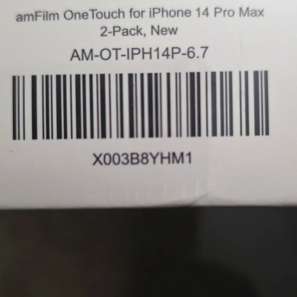 amFilm OneTouch Tempered Glass Screen Protector 2-Pack for iPhone 14 Pro Max